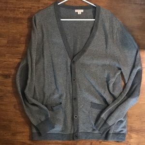 Herringbone Patterned Cardigan